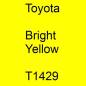 Preview: Toyota, Bright Yellow, T1429.